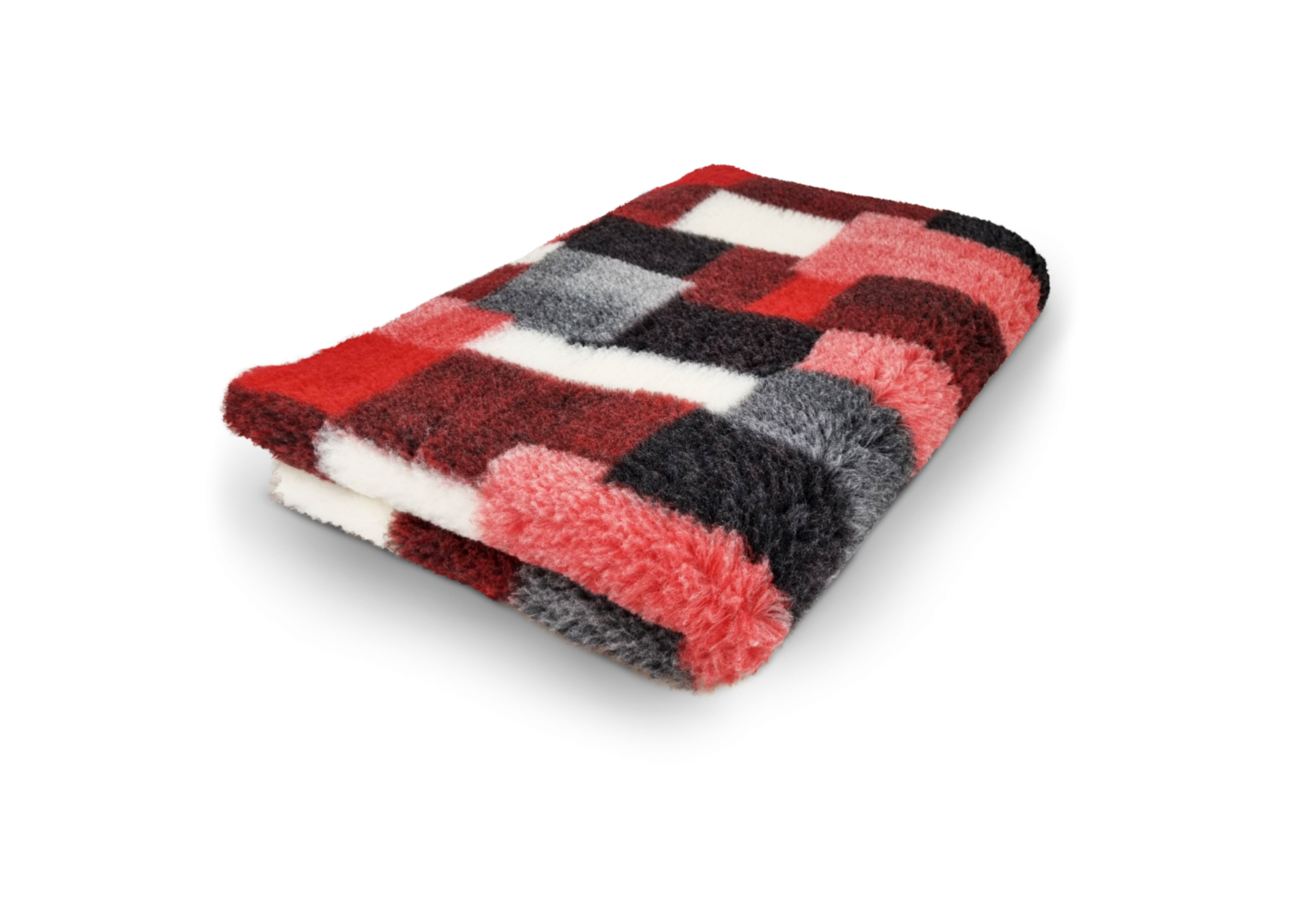 Tapis Vet Bed Patchwork Rouge